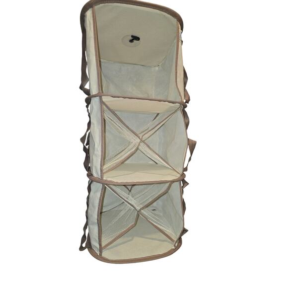 3-shelf Hanging Closet Vertical Storage Space Foldable Organizer - Picture 1 of 2